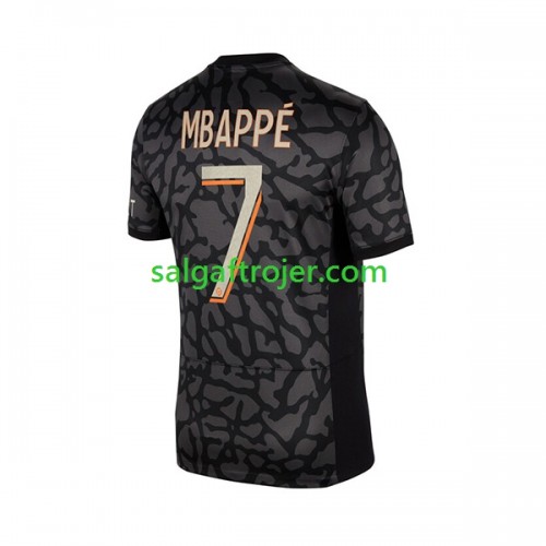 Paris Saint-Germain PSG PSG Kylian Mbappé 7 Fodboldtrøjer 3. sæt 2023/24 Kort ærmer Paris Saint-Germain PSG PSG Kylian Mbappé 7 Fodboldtrøjer 3. sæt 2023/24 Kort ærmer